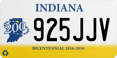 IN license plate 925JJV
