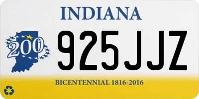 IN license plate 925JJZ