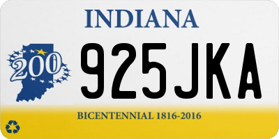 IN license plate 925JKA