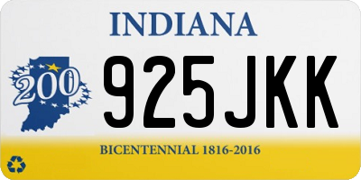 IN license plate 925JKK