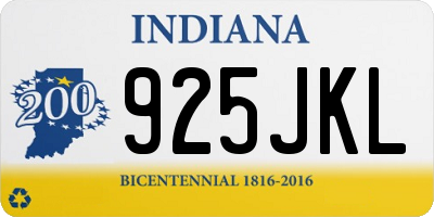 IN license plate 925JKL