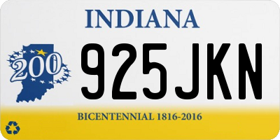 IN license plate 925JKN