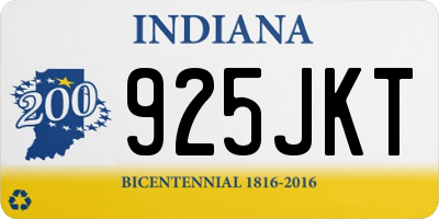 IN license plate 925JKT