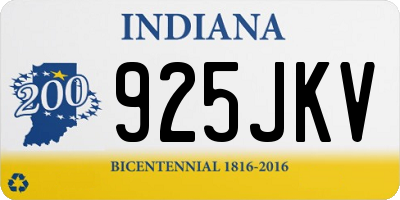 IN license plate 925JKV