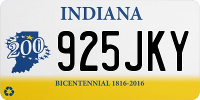 IN license plate 925JKY