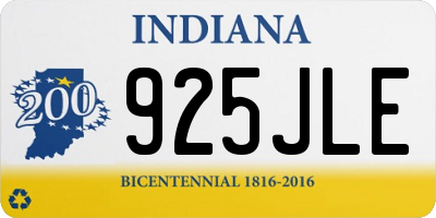 IN license plate 925JLE