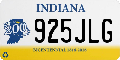 IN license plate 925JLG