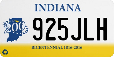 IN license plate 925JLH