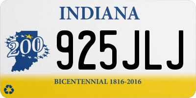 IN license plate 925JLJ