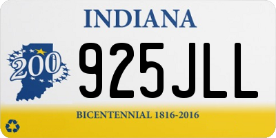 IN license plate 925JLL