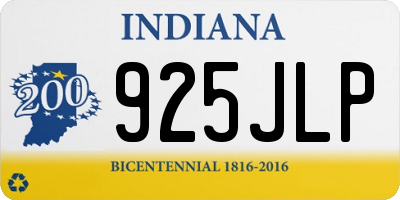 IN license plate 925JLP