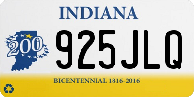 IN license plate 925JLQ