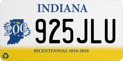 IN license plate 925JLU
