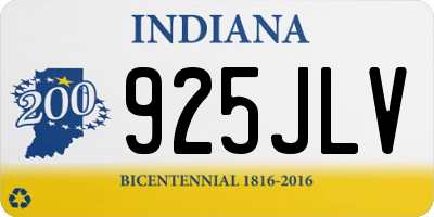 IN license plate 925JLV