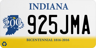 IN license plate 925JMA