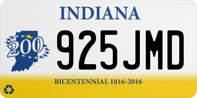 IN license plate 925JMD