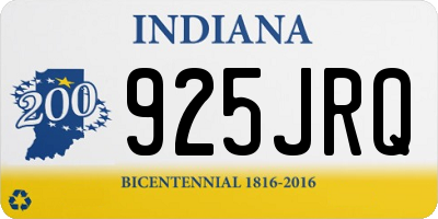 IN license plate 925JRQ