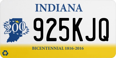 IN license plate 925KJQ