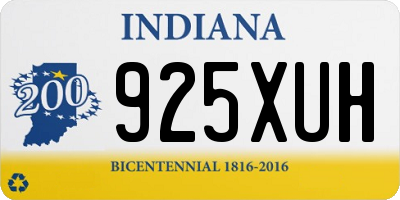IN license plate 925XUH