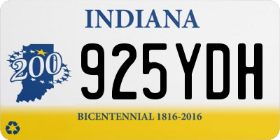 IN license plate 925YDH