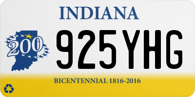 IN license plate 925YHG