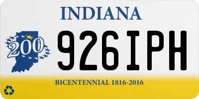 IN license plate 926IPH