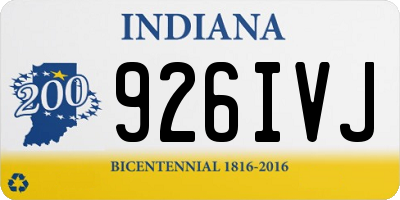 IN license plate 926IVJ