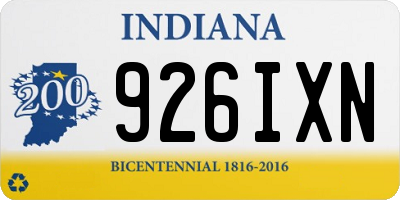 IN license plate 926IXN