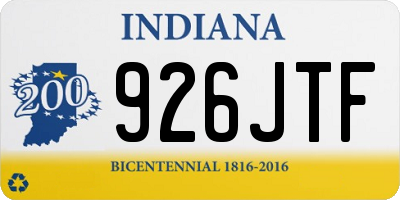 IN license plate 926JTF