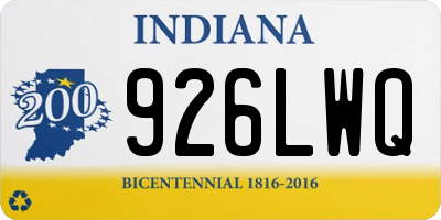 IN license plate 926LWQ