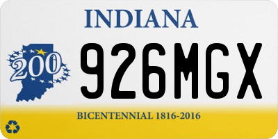 IN license plate 926MGX