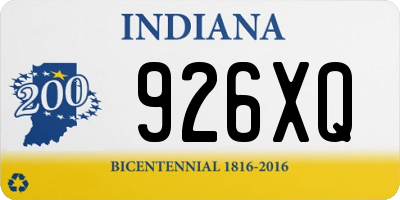 IN license plate 926XQ