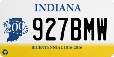 IN license plate 927BMW