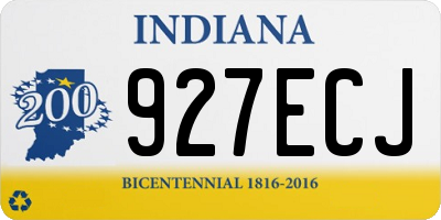 IN license plate 927ECJ