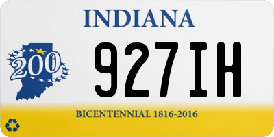 IN license plate 927IH