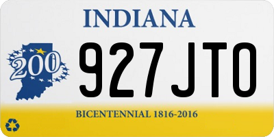 IN license plate 927JTO