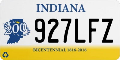 IN license plate 927LFZ