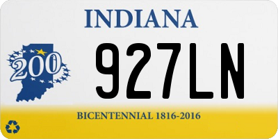 IN license plate 927LN