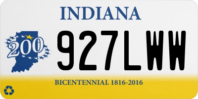 IN license plate 927LWW