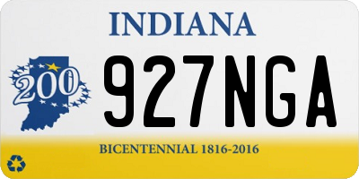 IN license plate 927NGA