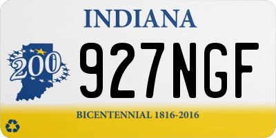 IN license plate 927NGF