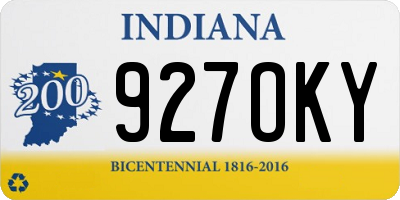 IN license plate 927OKY