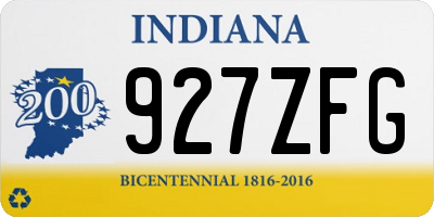 IN license plate 927ZFG