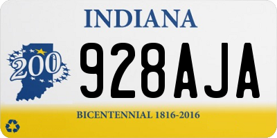 IN license plate 928AJA
