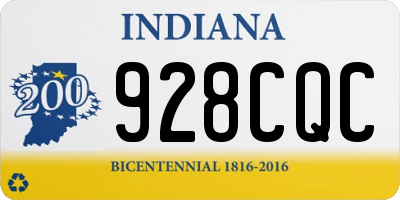 IN license plate 928CQC
