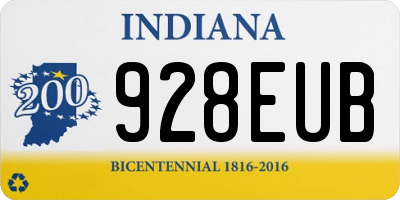 IN license plate 928EUB