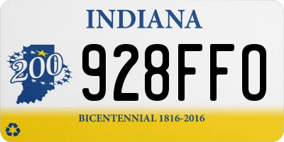 IN license plate 928FFO