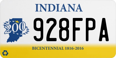 IN license plate 928FPA