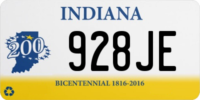 IN license plate 928JE