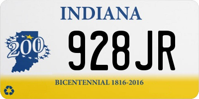 IN license plate 928JR